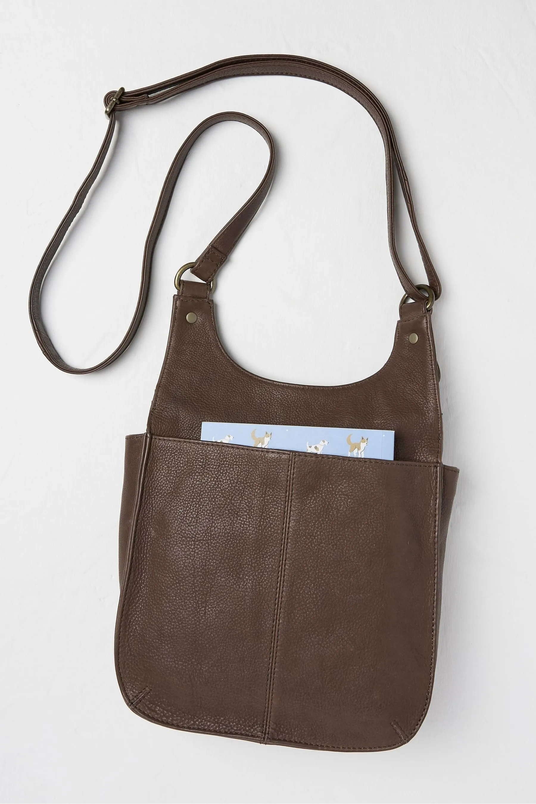 FatFace Borsa a tracolla in pelle oliata    