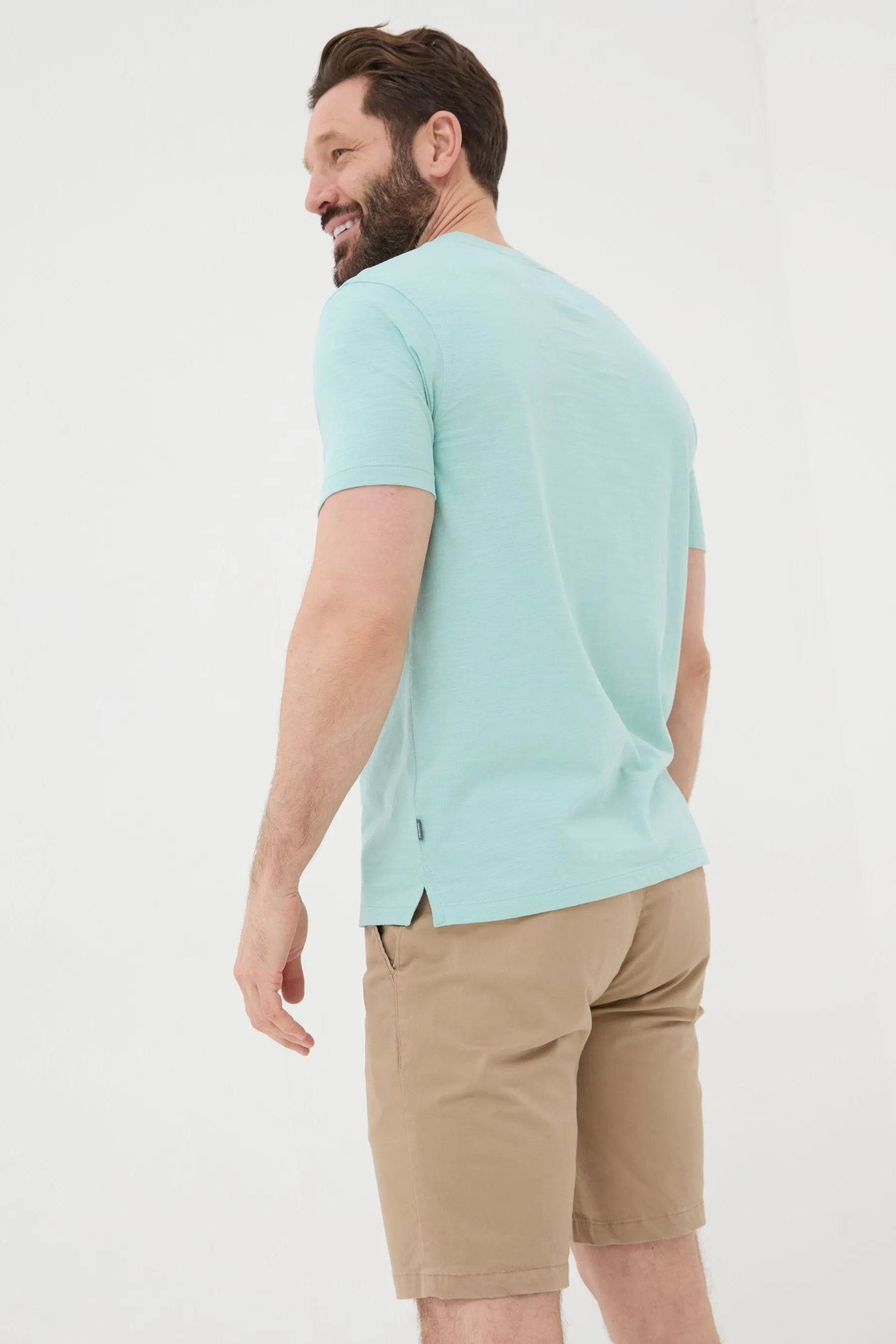FatFace Woodside Slub Henley T-Shirt