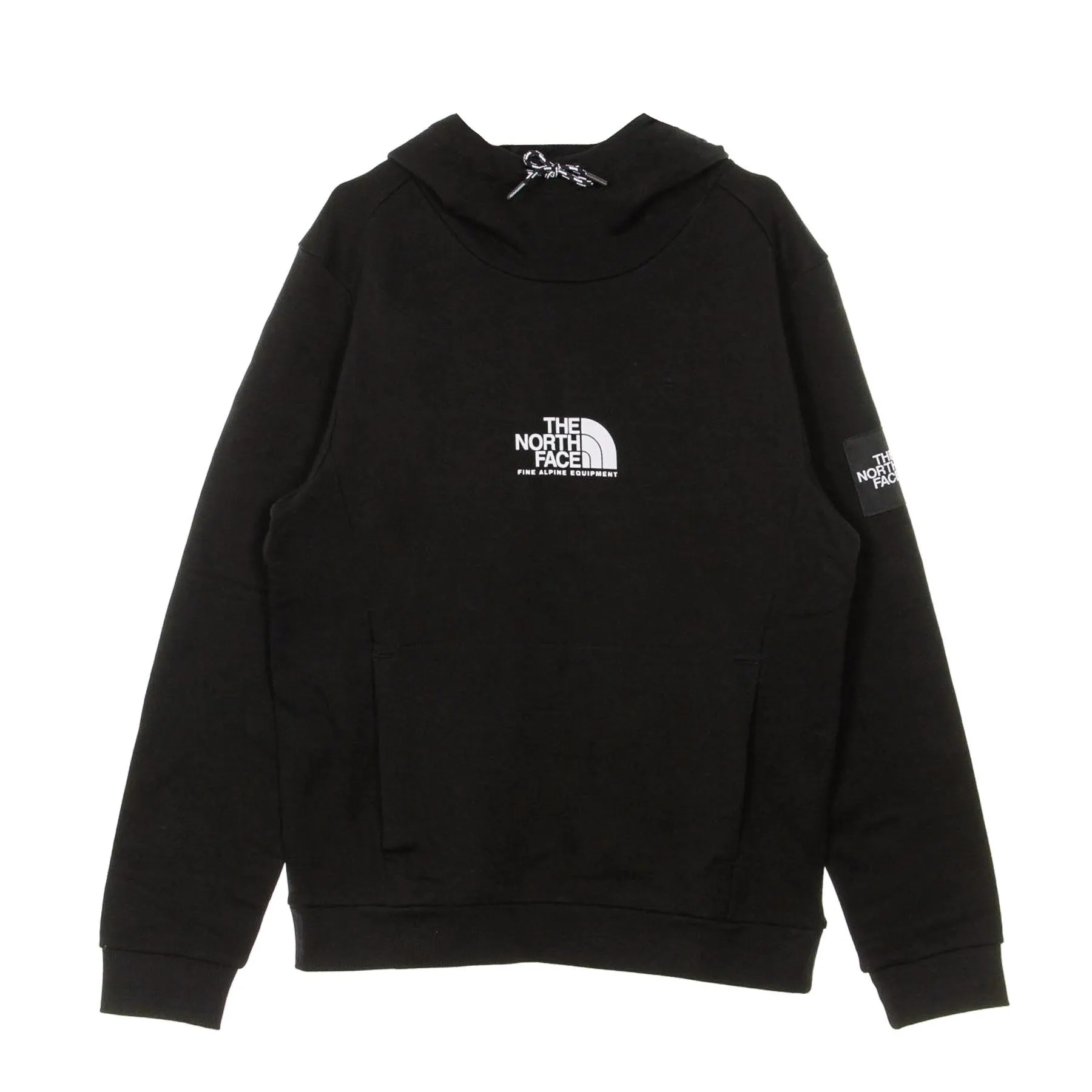 Felpa Cappuccio Uomo Fine Alpine Hoodie Black