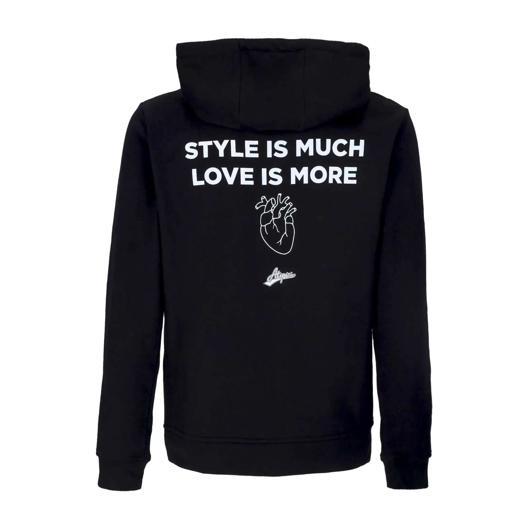 Felpa Cappuccio Uomo Follow Your Art Style Is Much Hoodie Black