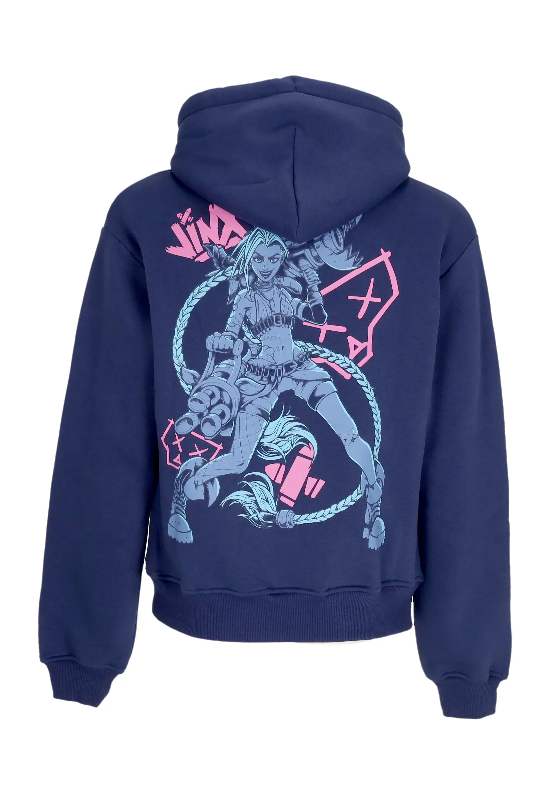 Felpa Cappuccio Uomo Jinx Hoodie Deep Blue