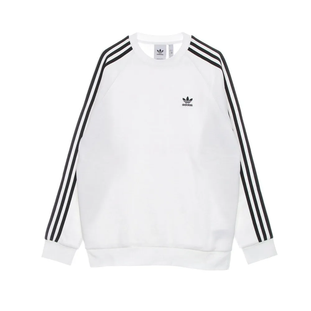 Felpa Girocollo Uomo 3-stripes Crew White