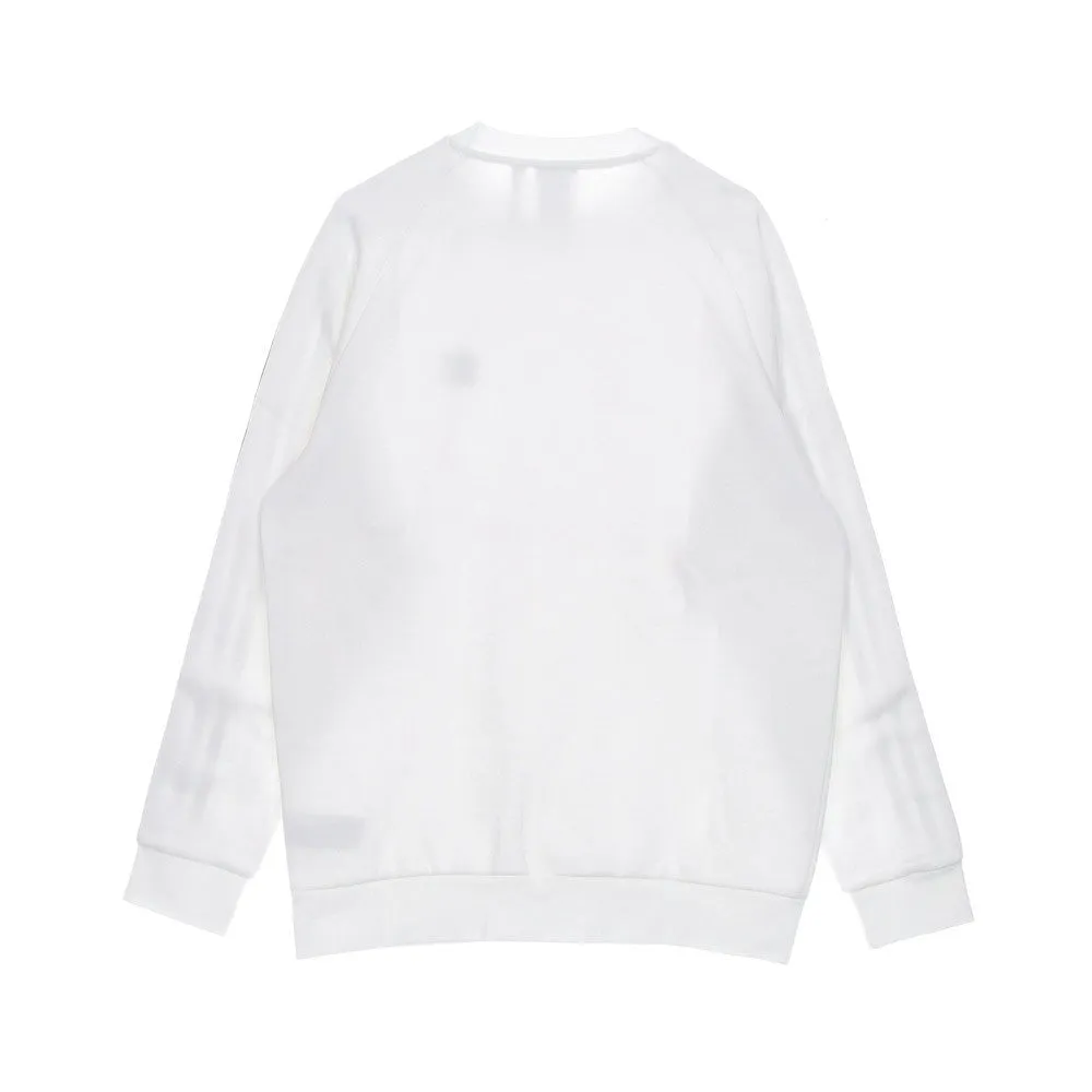 Felpa Girocollo Uomo 3-stripes Crew White