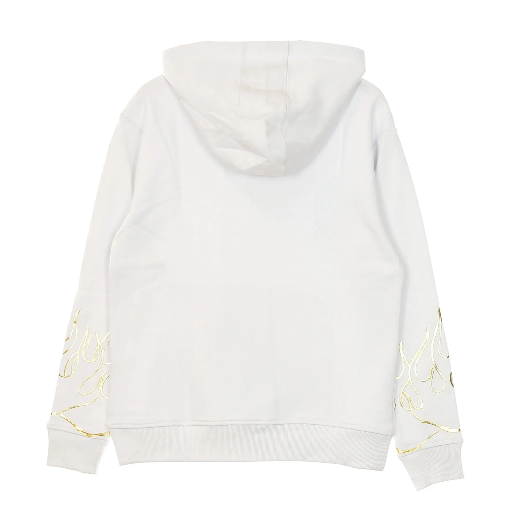 Felpa Leggera Cappuccio Uomo 3d Print Flames &angel Hoodie White