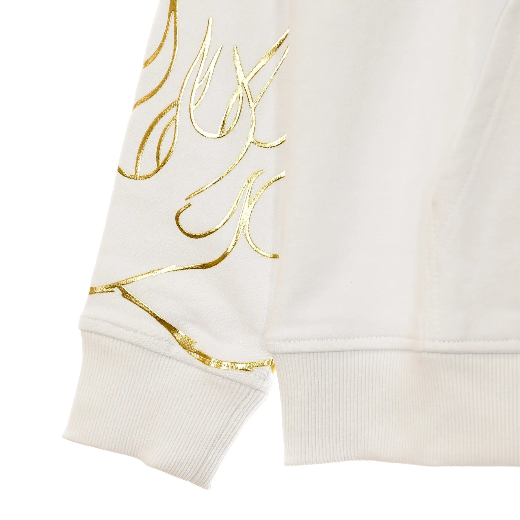 Felpa Leggera Cappuccio Uomo 3d Print Flames &angel Hoodie White