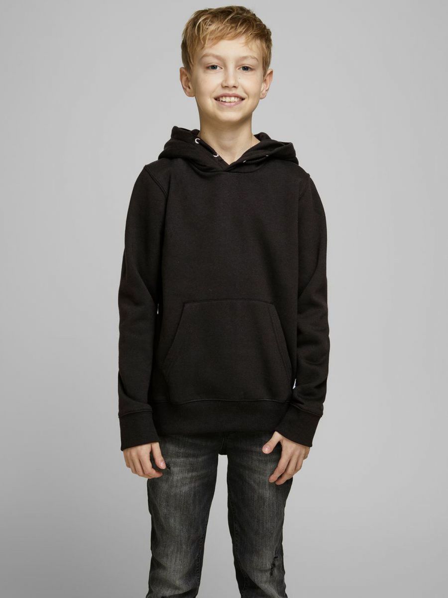 FELPA Ragazzo JACK&JONES 12169791 SOFT SWEAT BLACK BRUSHED