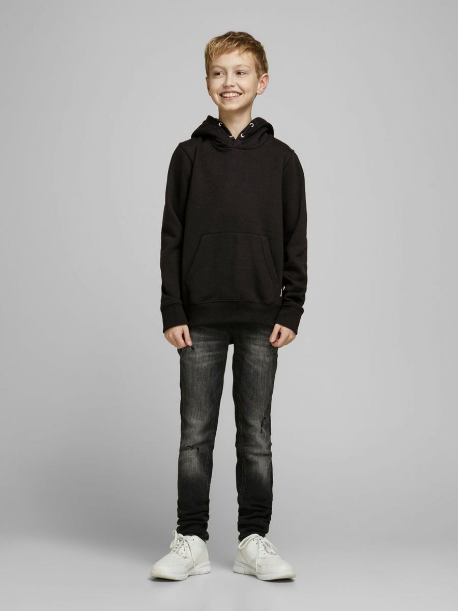 FELPA Ragazzo JACK&JONES 12169791 SOFT SWEAT BLACK BRUSHED