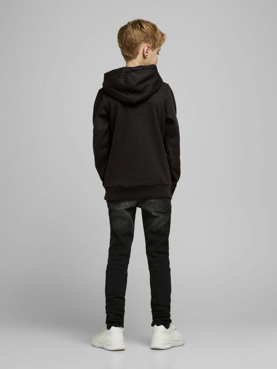 FELPA Ragazzo JACK&JONES 12169791 SOFT SWEAT BLACK BRUSHED
