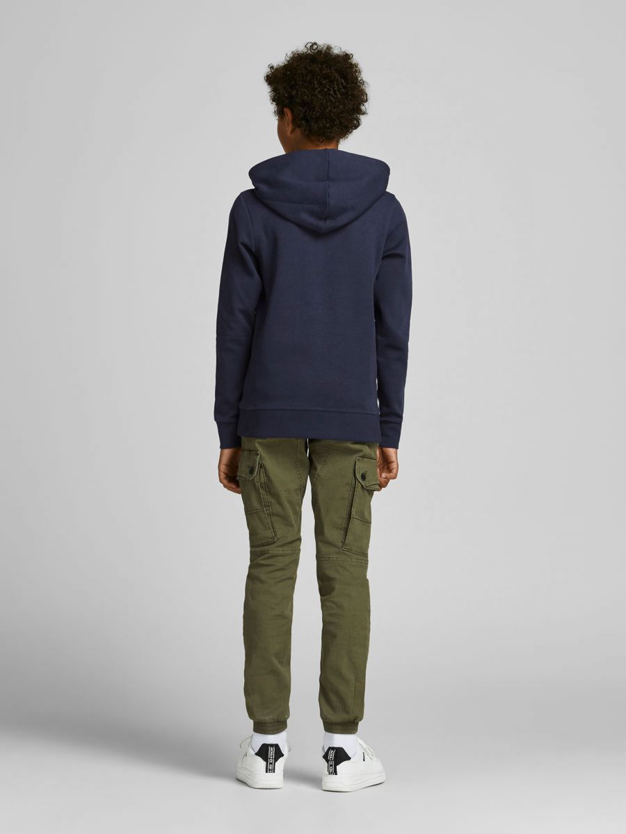FELPA Ragazzo JACK&JONES 12184813 BASIC SWEAT HOOD NAVY BLAZER