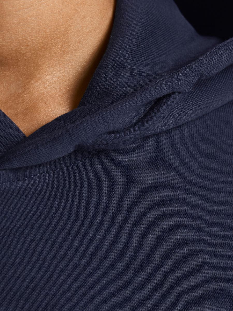 FELPA Ragazzo JACK&JONES 12184813 BASIC SWEAT HOOD NAVY BLAZER