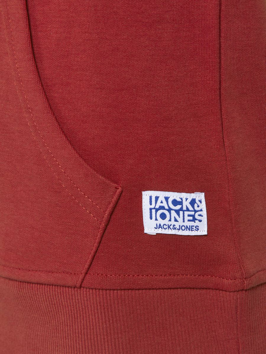 FELPA Ragazzo JACK&JONES 12184813 BASIC SWEAT HOOD RED DAHILA