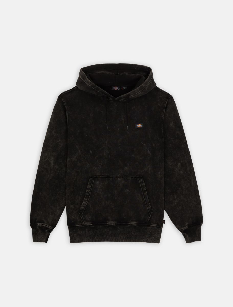 FELPA Uomo DICKIES NEWINGTON HOODIE DBLE  DK0A4YYO H86 DBLE DYE/ACID WASH BLACK