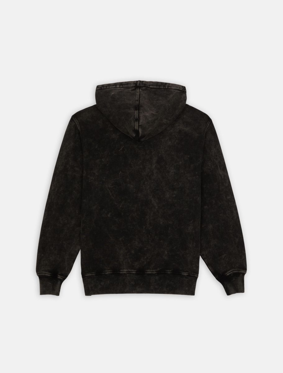 FELPA Uomo DICKIES NEWINGTON HOODIE DBLE  DK0A4YYO H86 DBLE DYE/ACID WASH BLACK