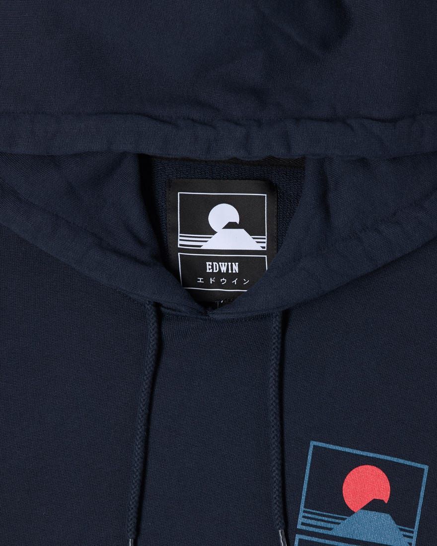 FELPA Uomo EDWIN 45121MC000109 SUNSET ON MT FUJY NYB67 NAVY BLAZER