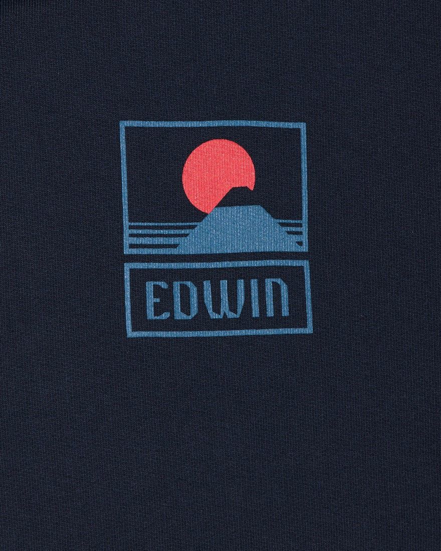 FELPA Uomo EDWIN 45121MC000109 SUNSET ON MT FUJY NYB67 NAVY BLAZER