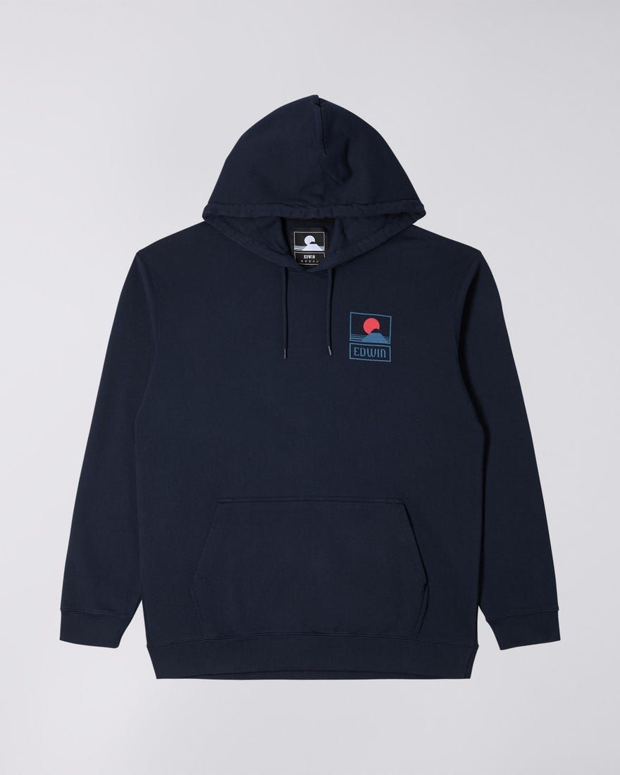 FELPA Uomo EDWIN 45121MC000109 SUNSET ON MT FUJY NYB67 NAVY BLAZER