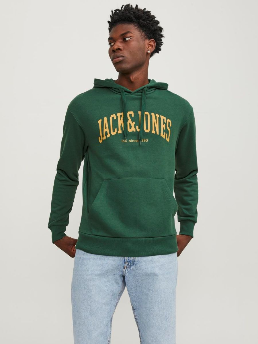 FELPA Uomo JACK&JONES 12236513 JJEJOSH DARK GREEN