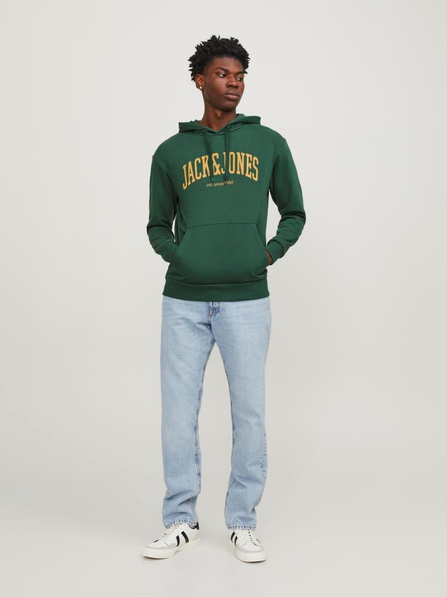 FELPA Uomo JACK&JONES 12236513 JJEJOSH DARK GREEN