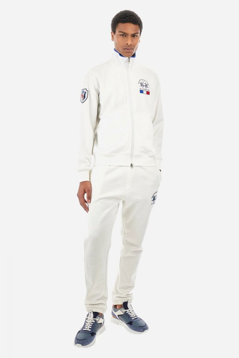 FELPA Uomo LA MARTINA YMF602-FP112 00001 OPTIC WHITE