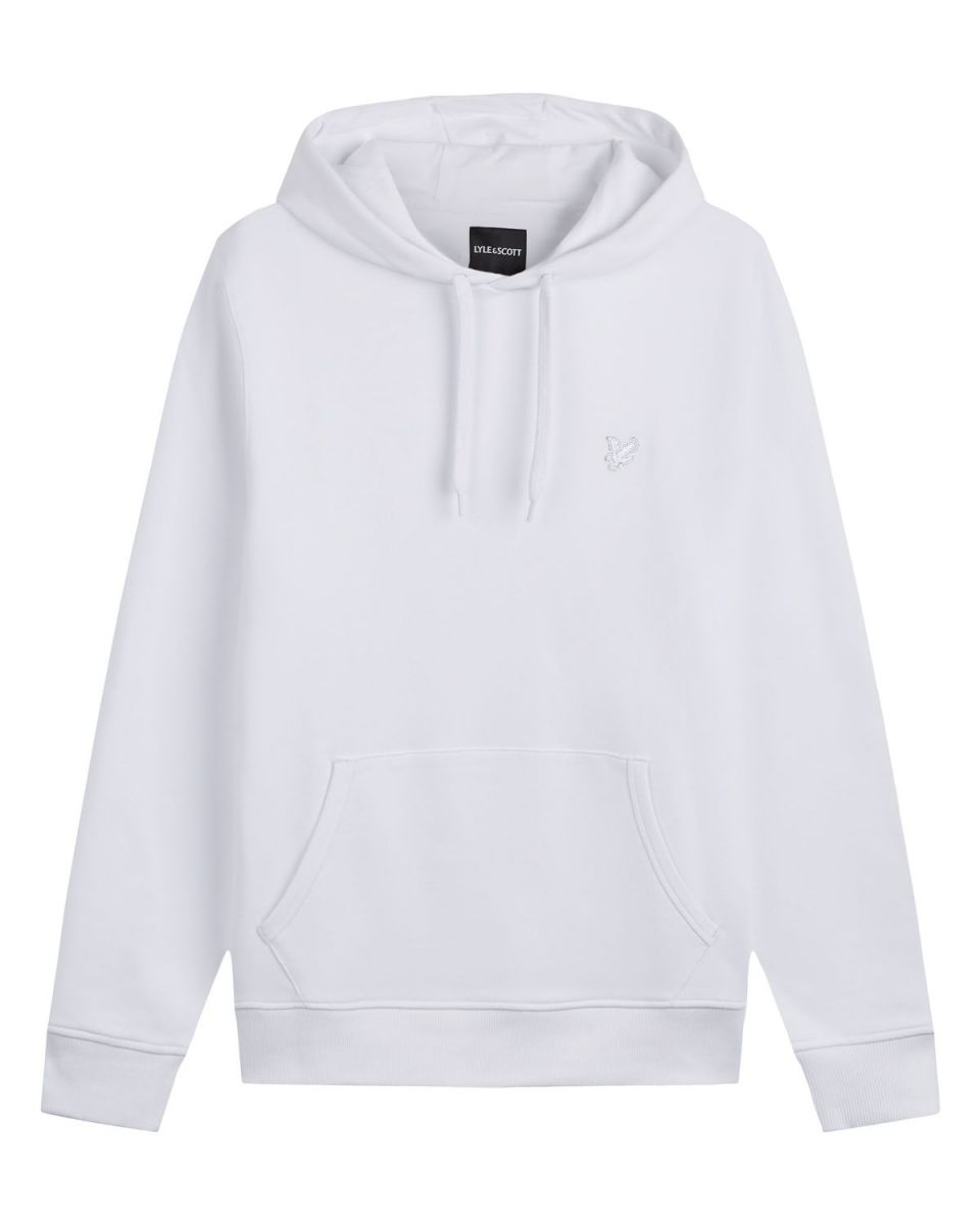 FELPA Uomo LYLE & SCOTT 1874 ML416TON TONAL PULLOVER HOODIE 626 WHITE