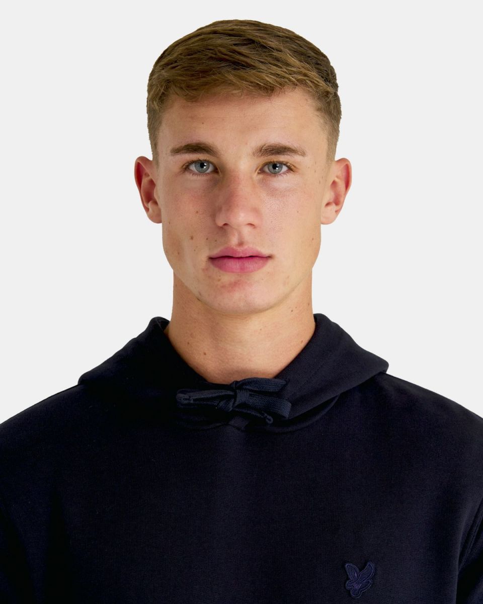 FELPA Uomo LYLE & SCOTT 1874 ML416TON TONAL PULLOVER HOODIE Z27. DARK NAVY