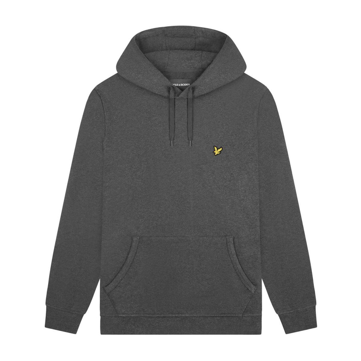 FELPA Uomo LYLE & SCOTT 1874 ML416VOG PULLOVER HOODIE 398 CHARCOAL MARL