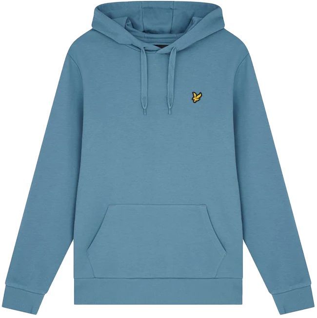 FELPA Uomo LYLE & SCOTT 1874 ML416VOG PULLOVER HOODIE W825 SKIPTON BLUE