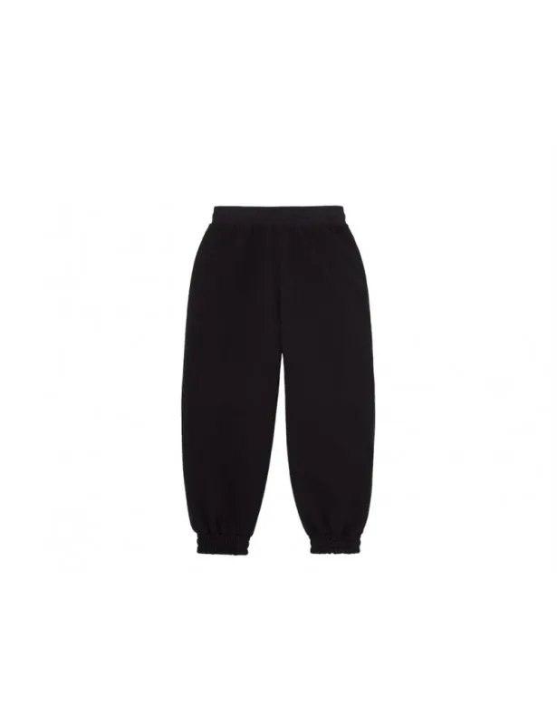 Fendi     Pantalone reversibile nero e con stampa FF Fendi