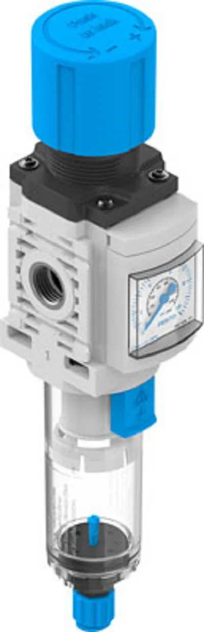 Filtro regolatore Festo MS, attacco G 1/4, filtrazione 40μm, 1 →10 bar max