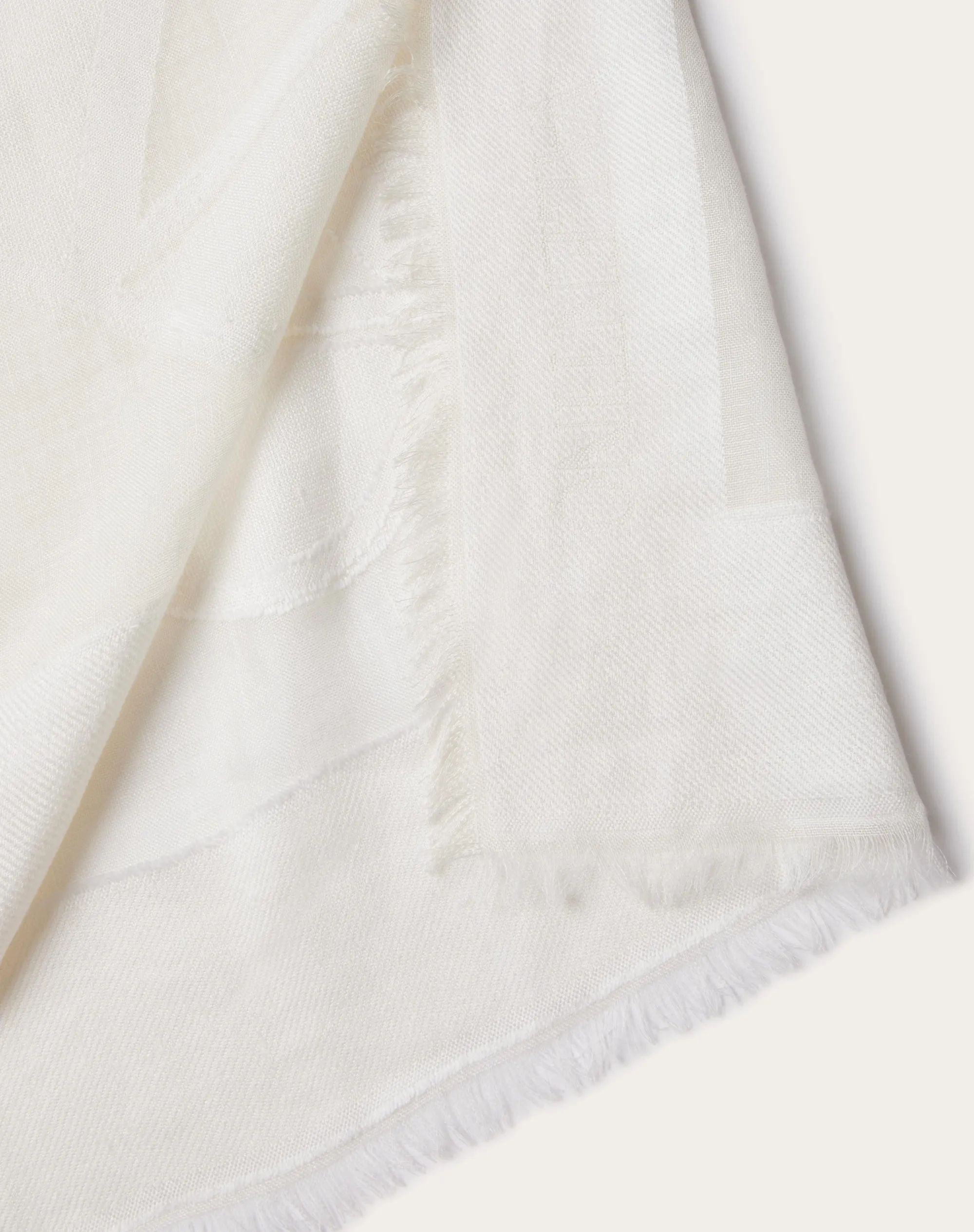 FOULARD VLOGO SIGNATURE IN SETA E LINO