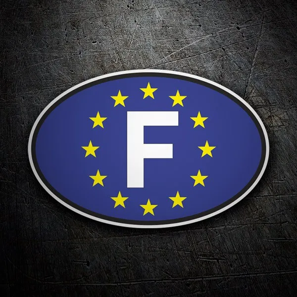 Francia Unione Europea ovale - STICKERS