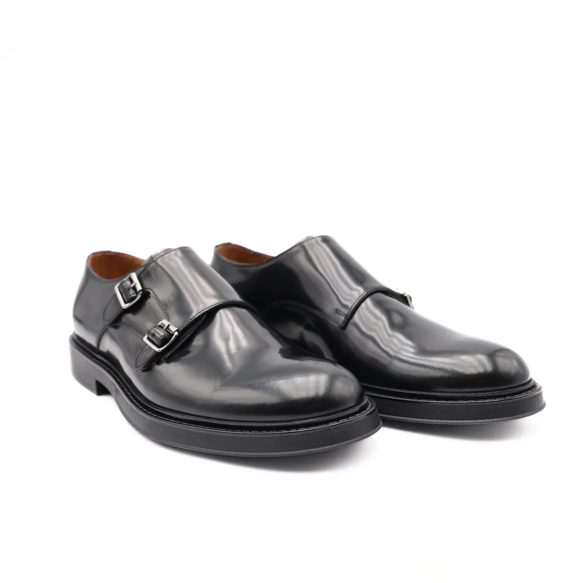 FRANCO FEDELE SLIPON 6555 DUE FIBBIE NERO  
