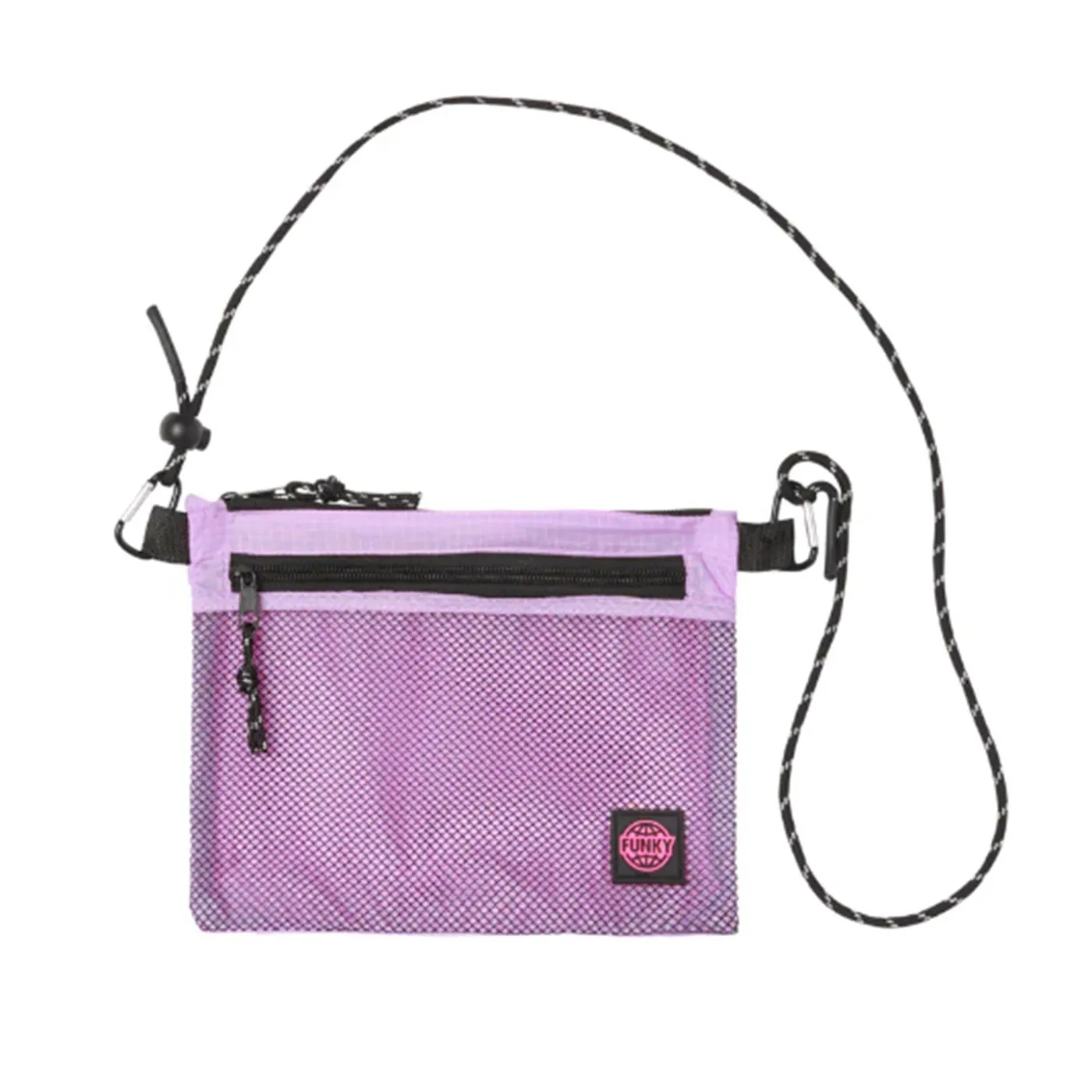FUNKY Nylon Ripstop Sling Bag - Borsa a Tracolla Viola    