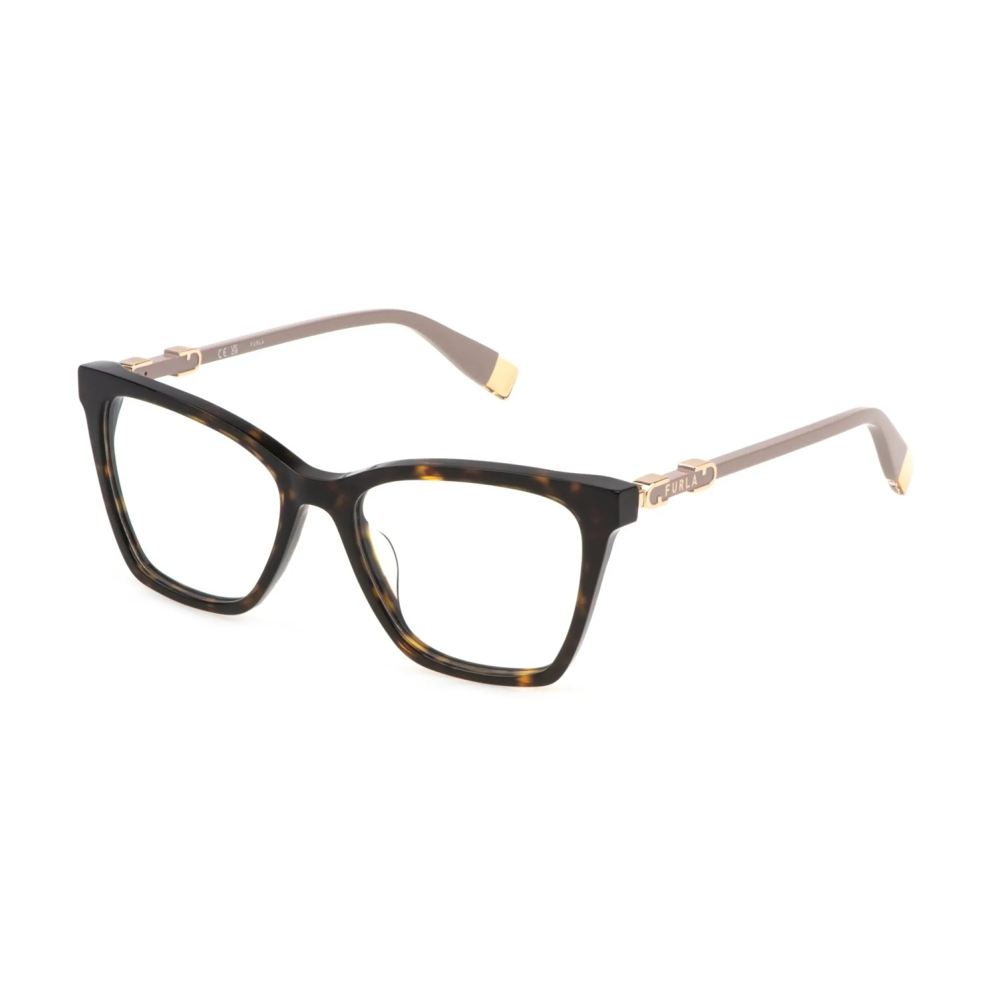   Furla VFU833 - 0722 Avana Scuro Lucido | Occhiale Da Vista Donna 