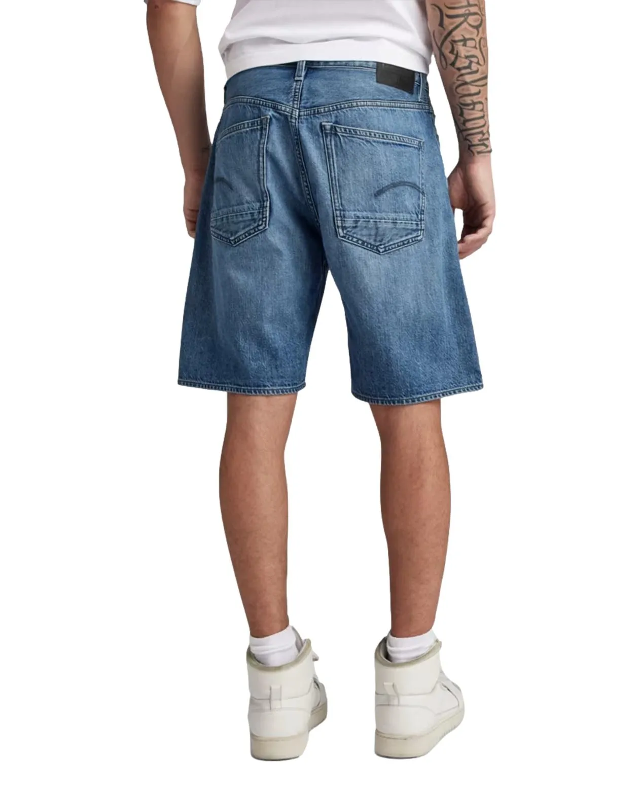 G-star – Shorts in jeans chiaro