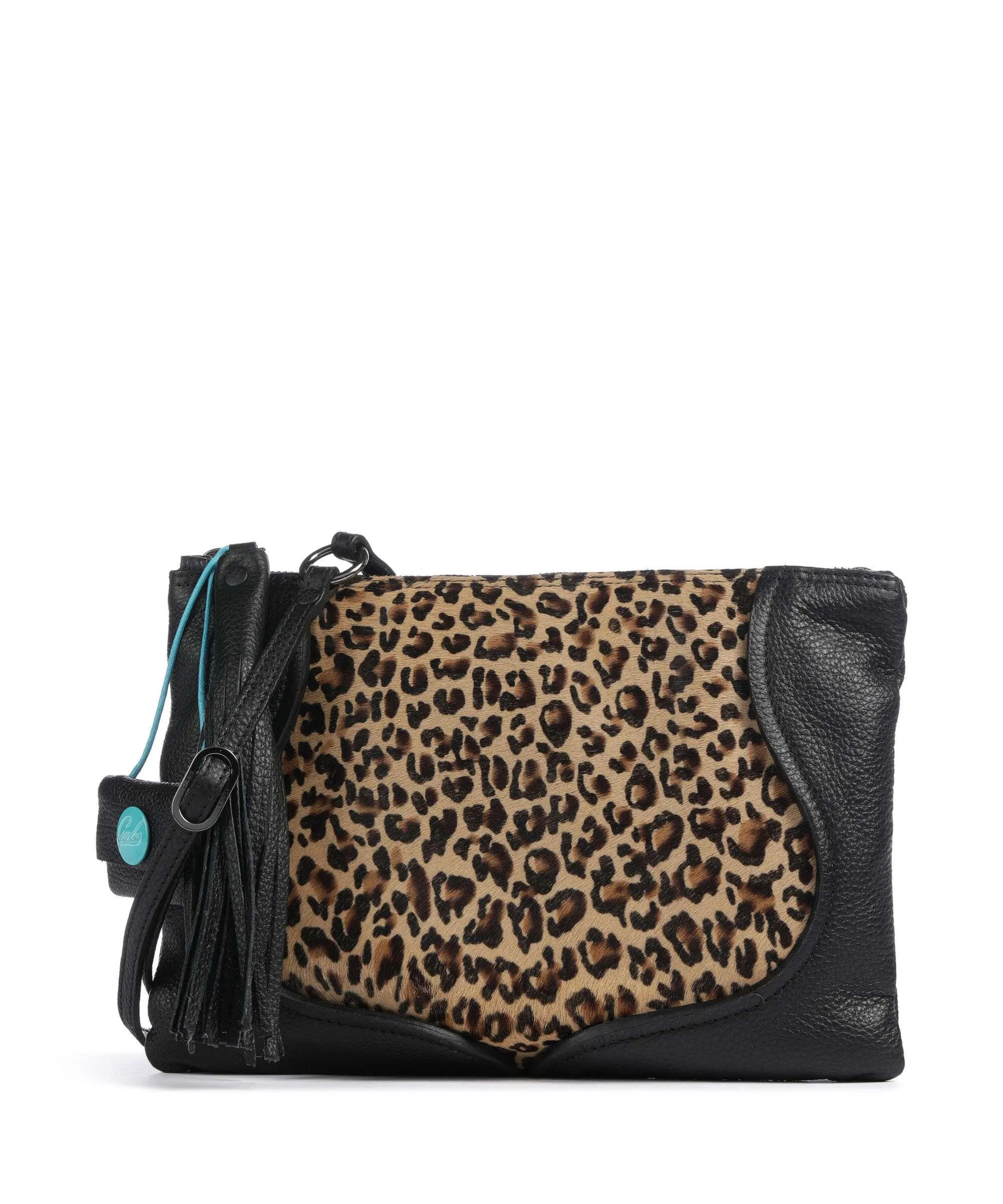  Gabs Texas Beyonce Borsa a spalla pelle di vitello grana, pelliccia nero  