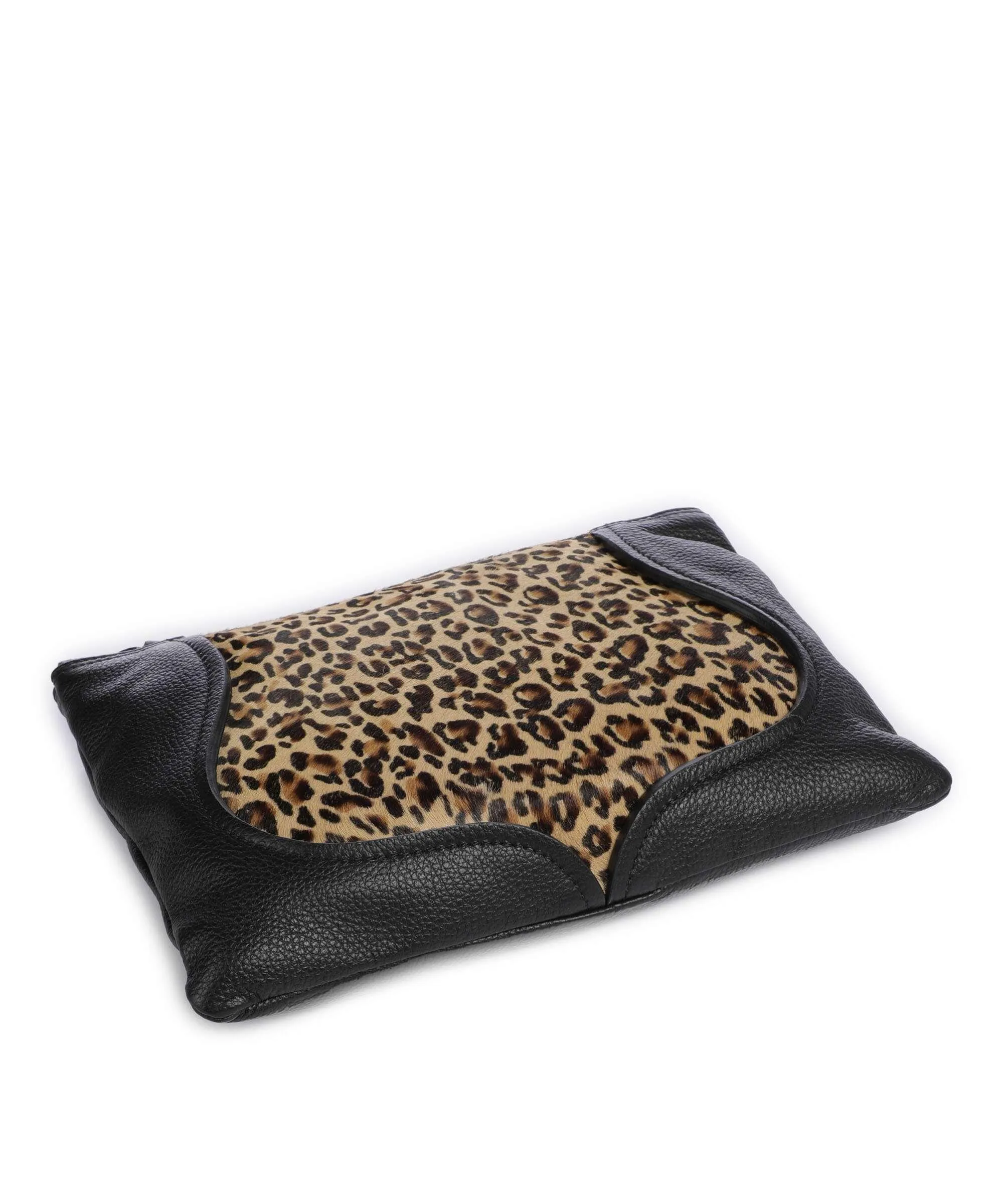  Gabs Texas Beyonce Borsa a spalla pelle di vitello grana, pelliccia nero  