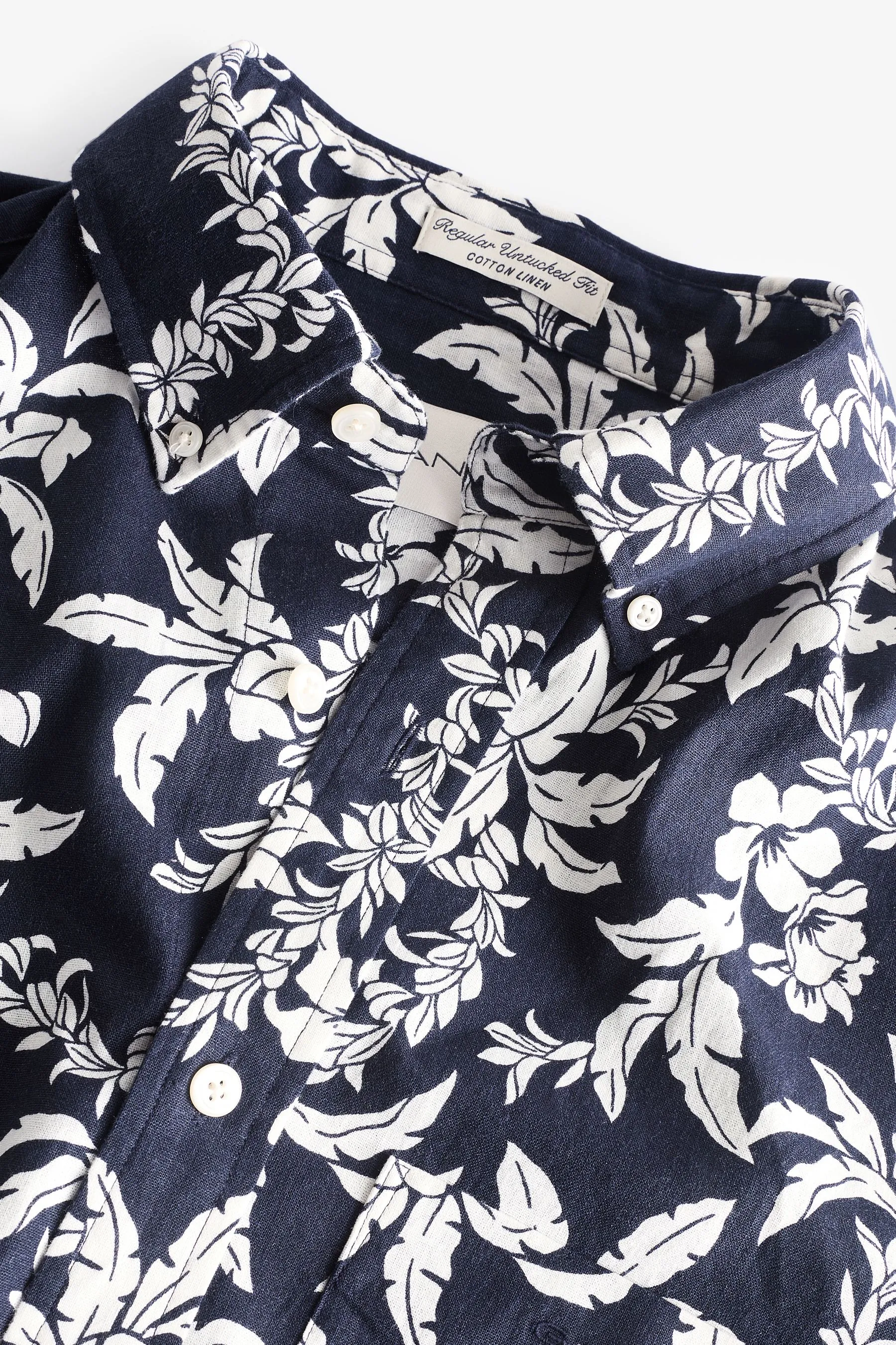 GANT regular  - Camicia in Manica corta e cotone con Stampa di palme    