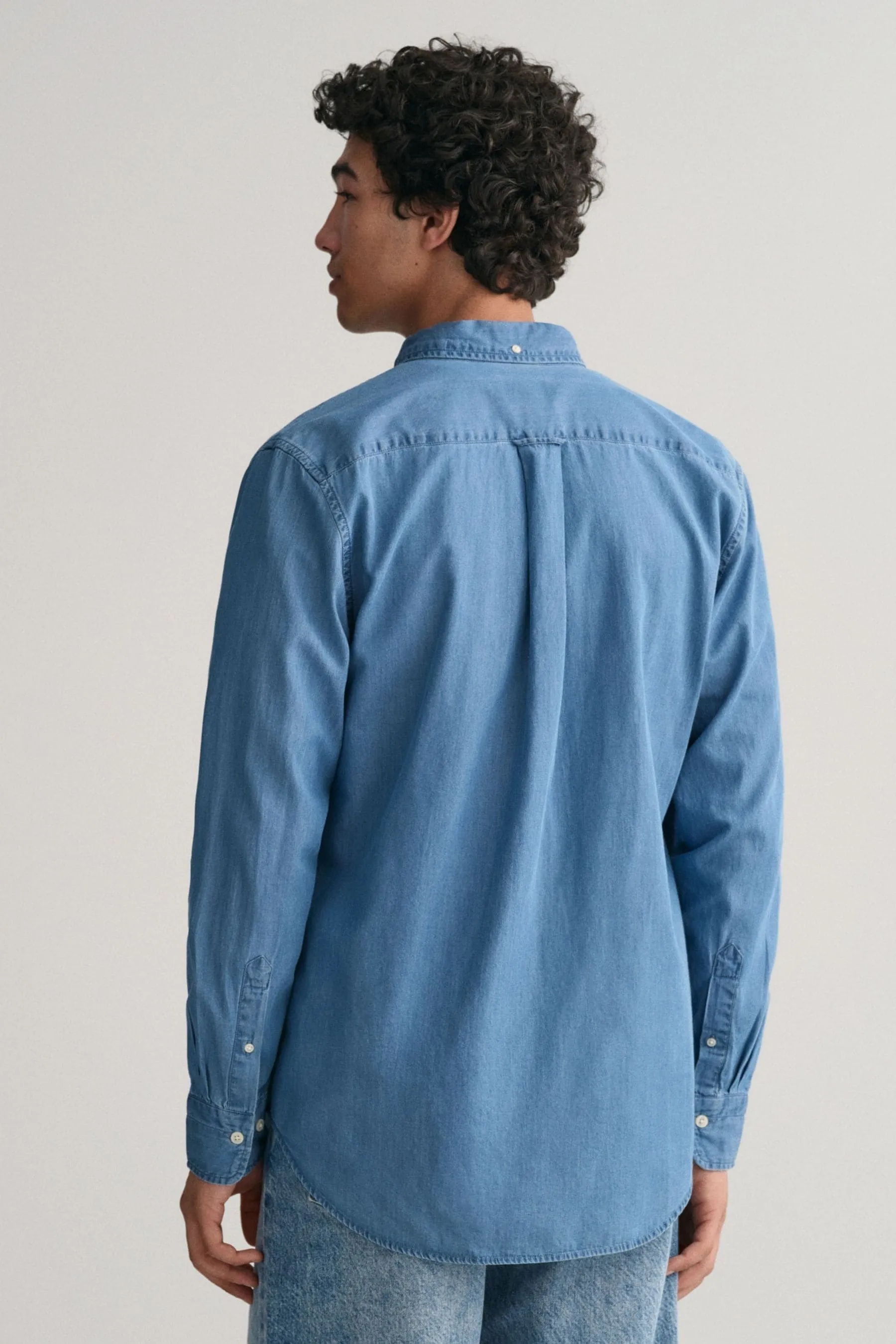 GANT regular  - Vestibilità Denim 100% Cotone Camicia    