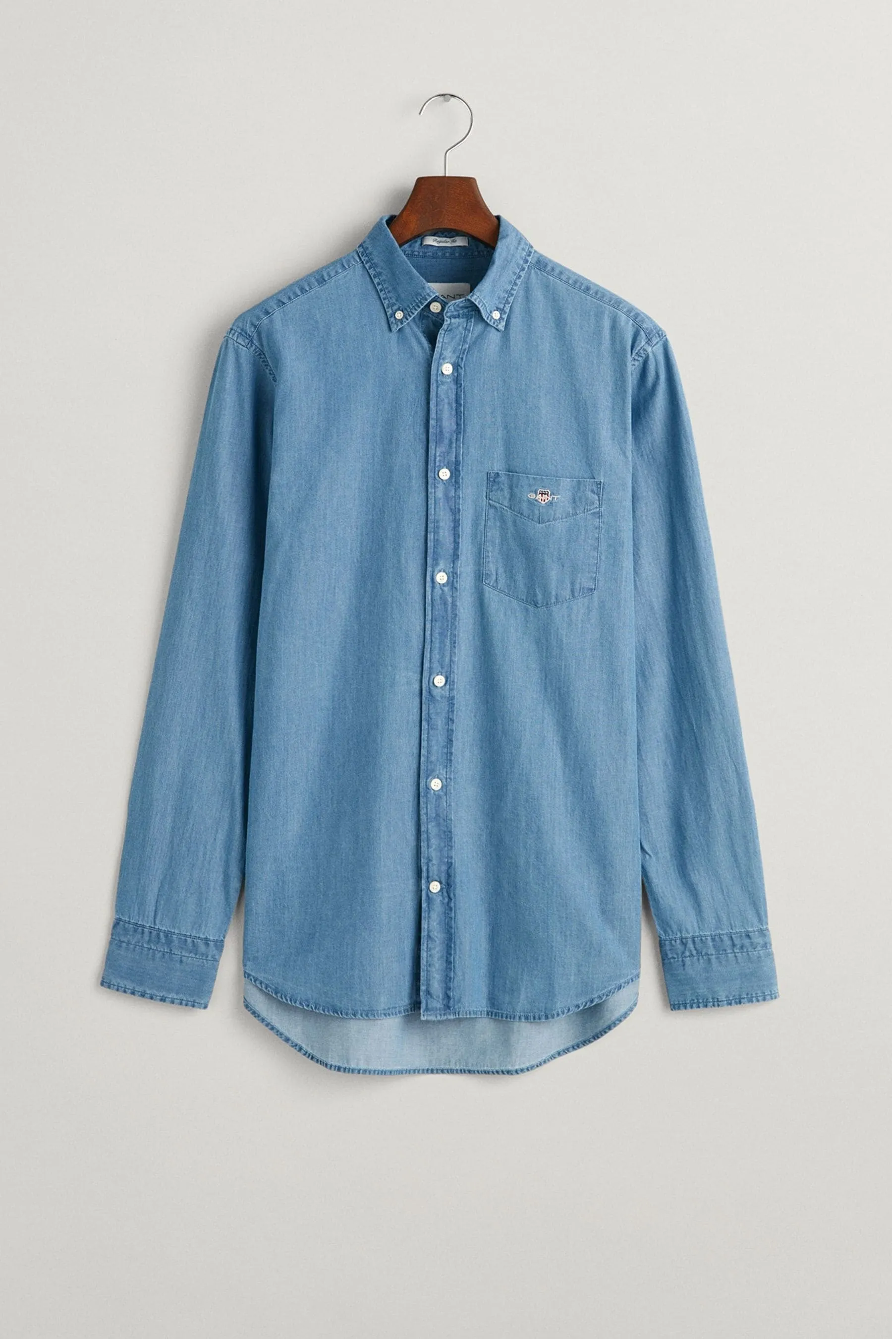 GANT regular  - Vestibilità Denim 100% Cotone Camicia    