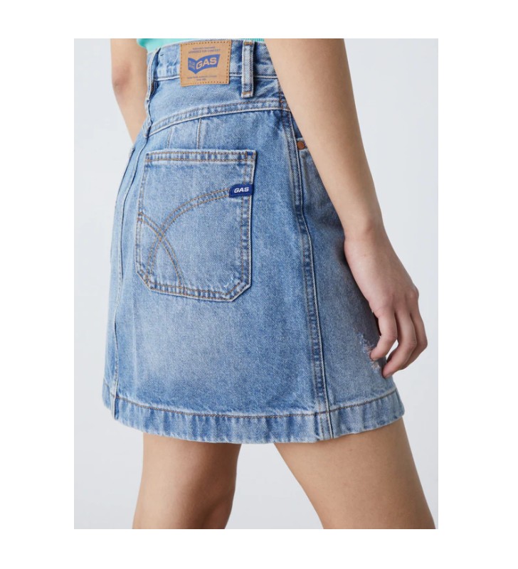 GAS JEANS MINIGONNA IN JEANS DONNA