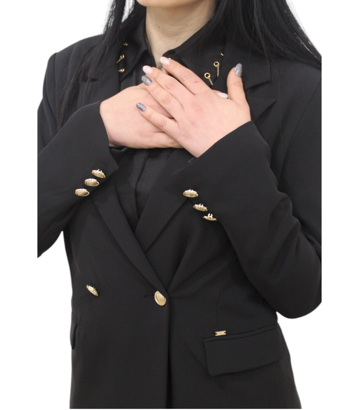 Gaudi Donna Giacca Elegante Doppio Petto