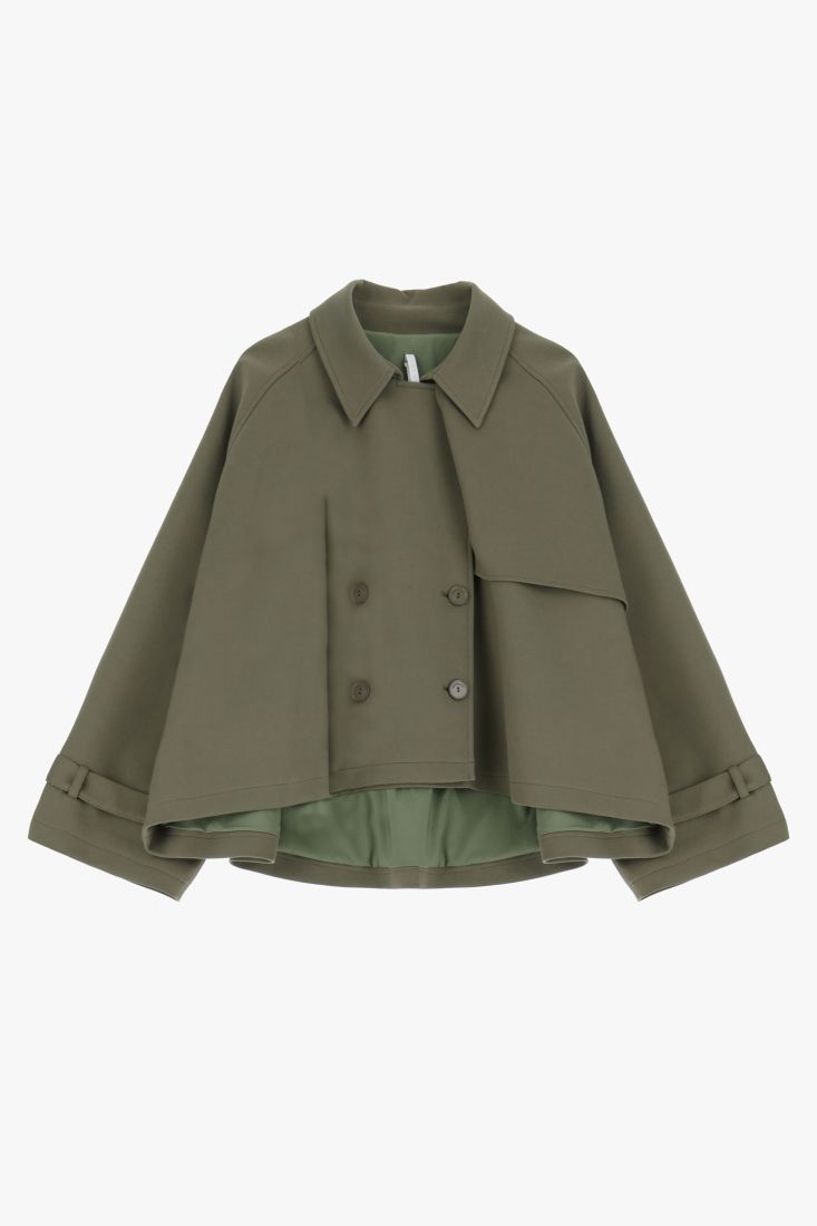 Giacca doppiopetto oversize con colletto classico