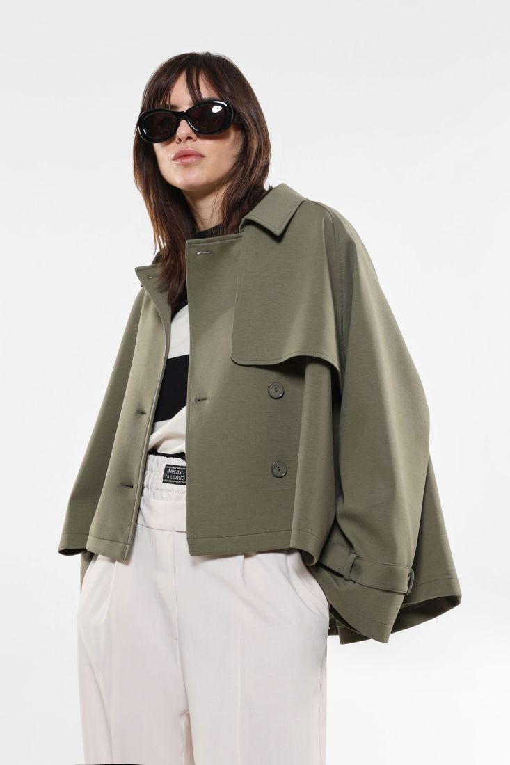 Giacca doppiopetto oversize con colletto classico