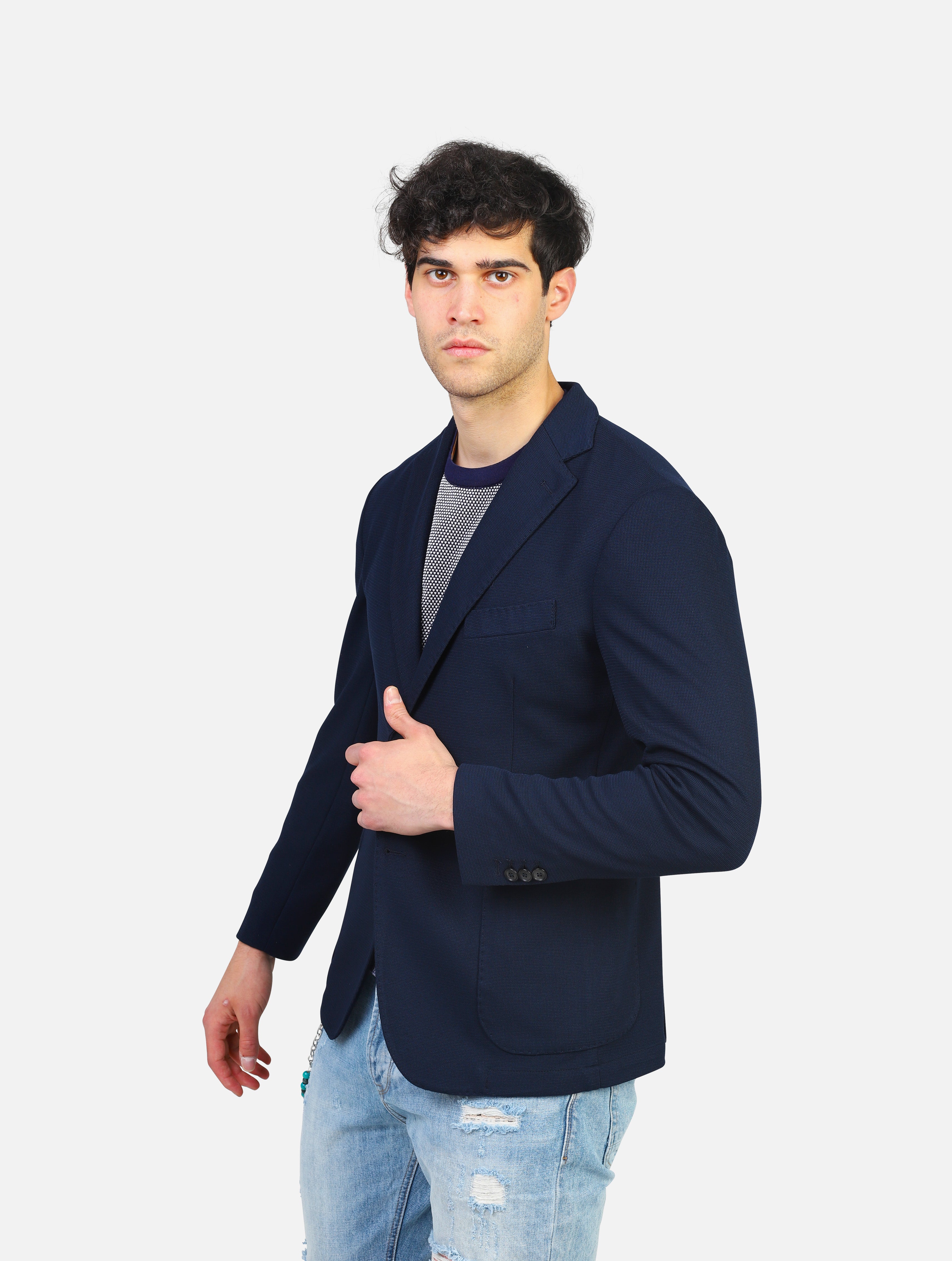giacca OUTFIT - OF1S2S3G005IL BUON VINO BLU NAVY
