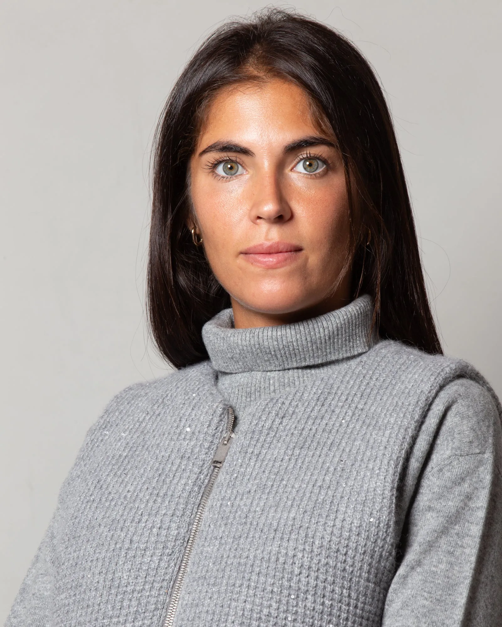 Gilet in cashmere e seta