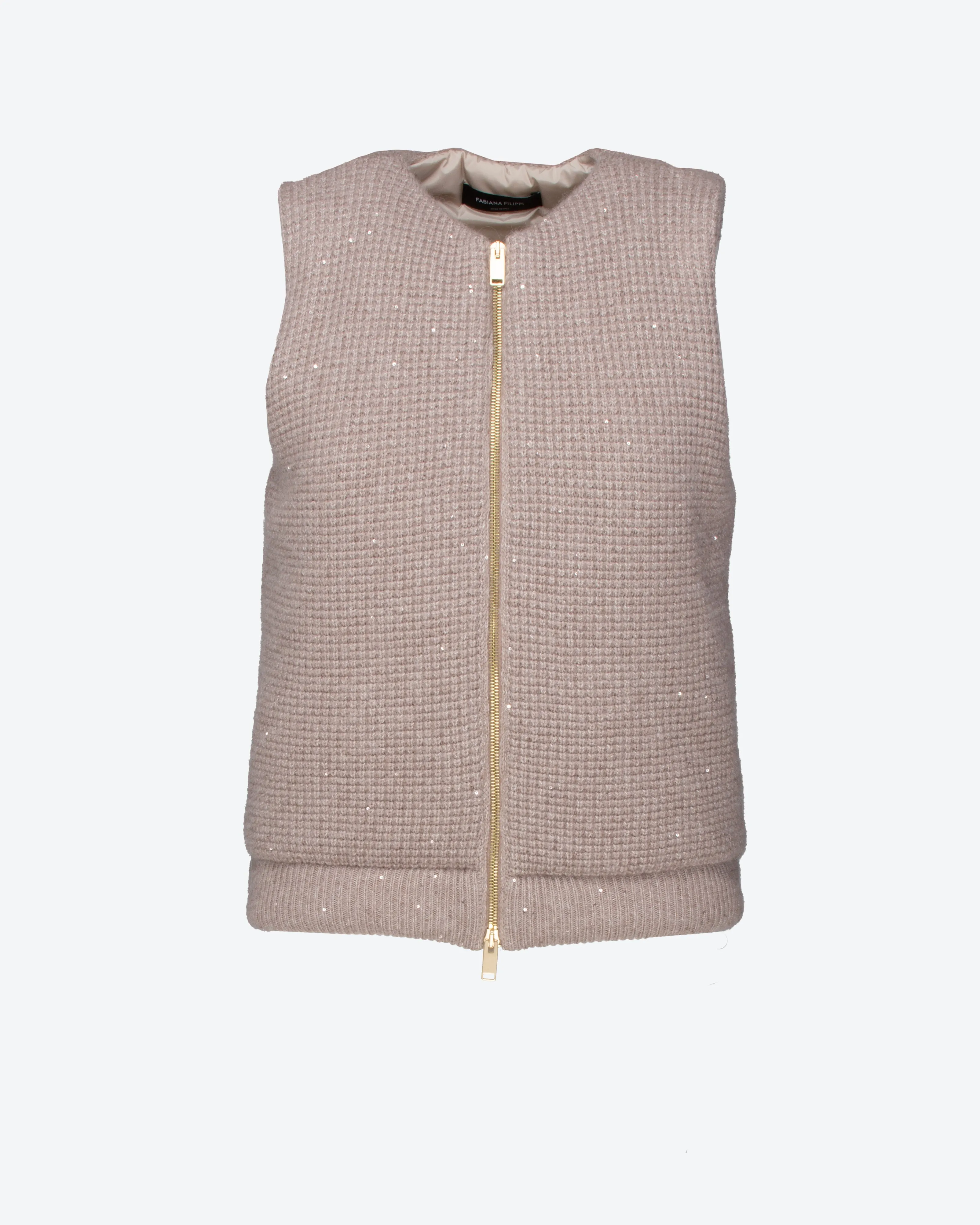 Gilet in cashmere e seta