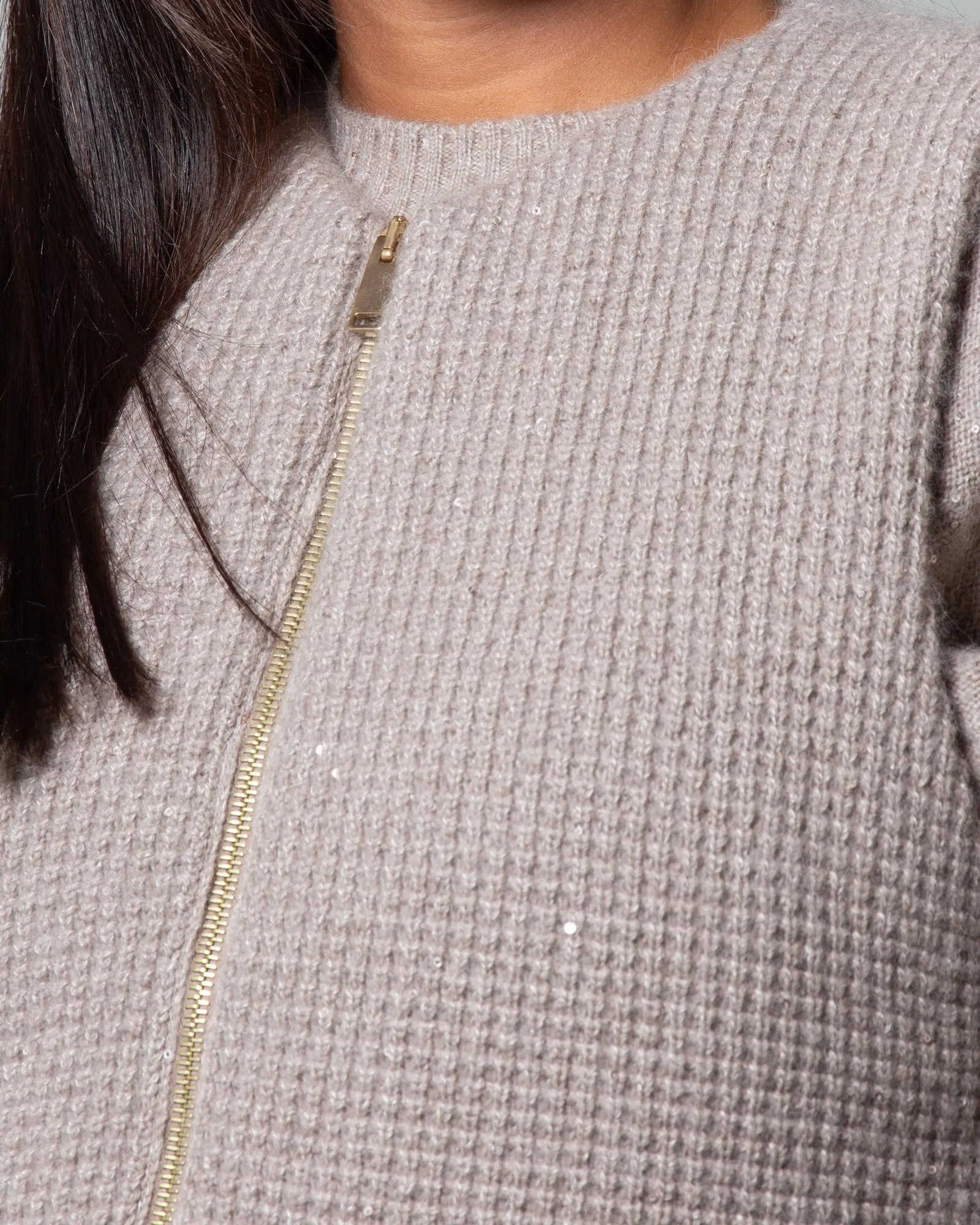 Gilet in cashmere e seta