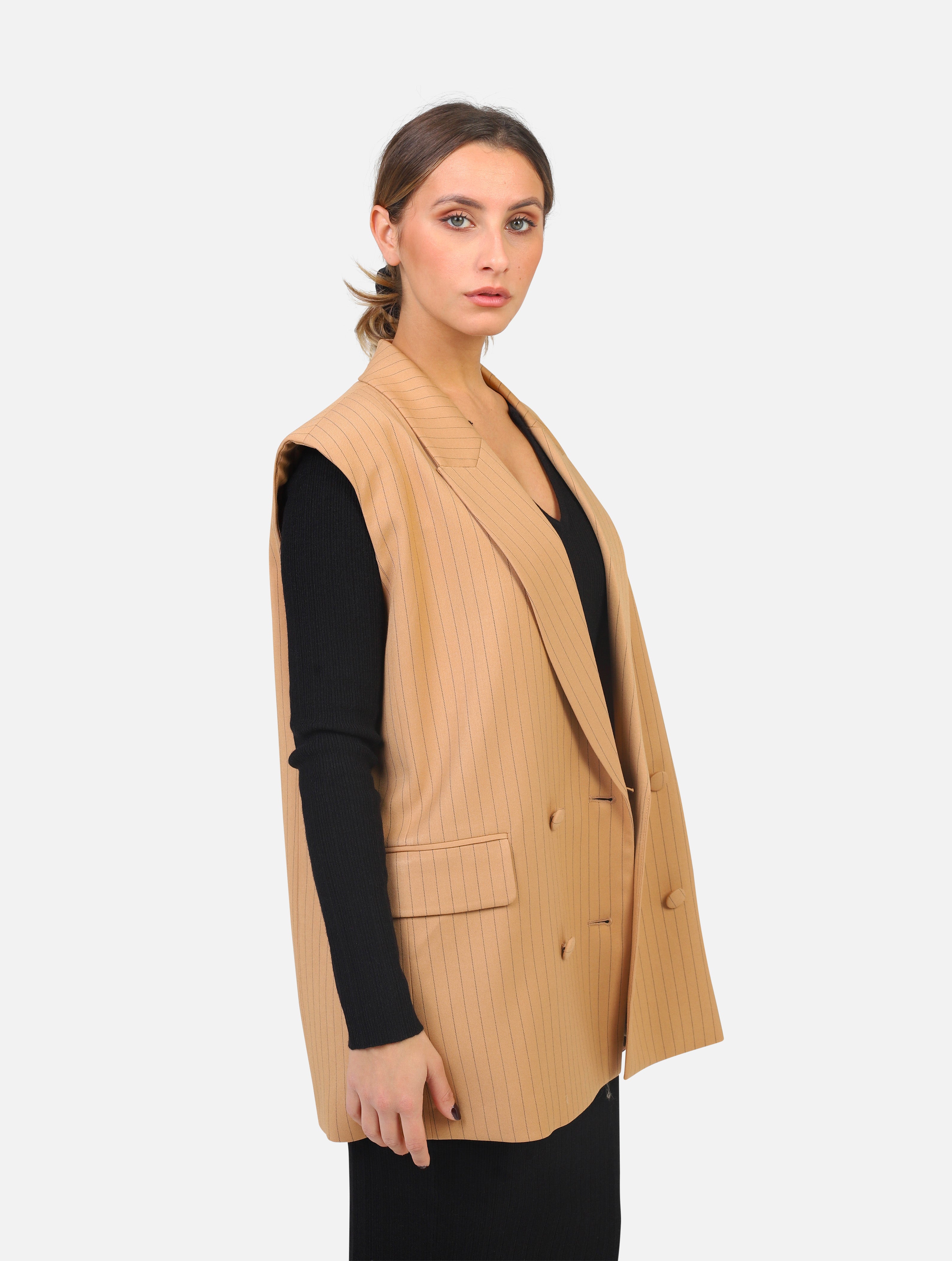gilet TWINSET - 232LI2FMMCAMMELLO