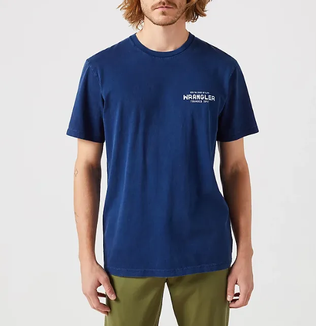 Graphic tee in navy